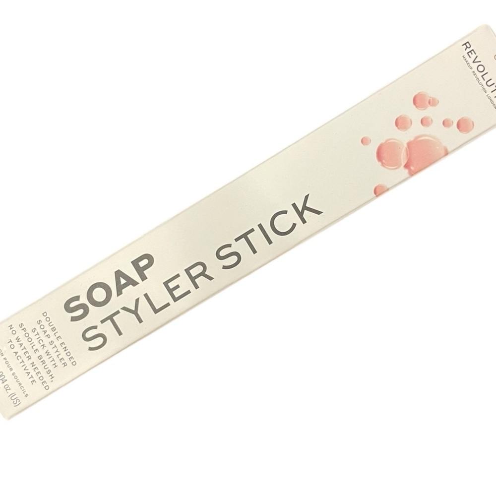 Makeup Revolution Clear Eyebrow Soap Styler Stick Double Ended On The Go Spoolie
